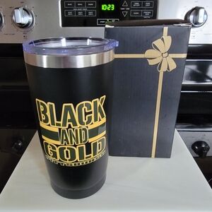 Pittsburgh Steelers Black and Gold Tumbler